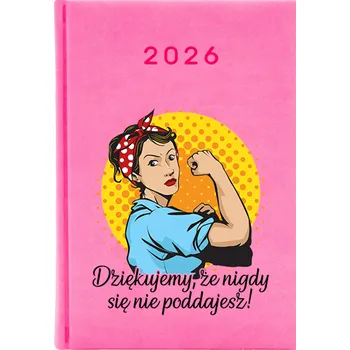 Kalendář Knižkový kalendář 2026 A5 FunnyCase růžový