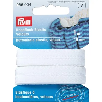 Pryž Guma dírková v blistru 15mm/1m bílá