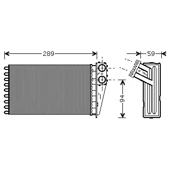 Výměník tepla AVA QUALITY COOLING Výměník tepla vnitřního vytápění AVA PEA6227