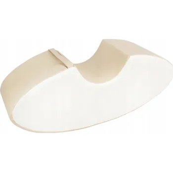 Hračka pro nejmenší Pěnová kostka fazole pro děti - bílá a cappuccino