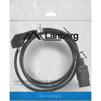 Napájecí kabel Napájecí kabel Lanberg CEE 7/7 -> IEC 320 C19 serverový 16A 1,8m VDE