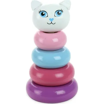 Dřevěná hračka Vilac Nasazovací věž Kitty