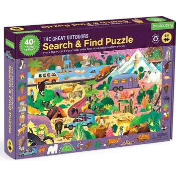 Dětské zboží Mudpuppy Puzzle skládej a hledej Příroda 64 dílů Poškozený obal