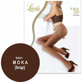 Dámské oblečení LEVANTE A.M.A. modelující punčocháče z mikrovlákna 50 DEN vel. 2/M moka