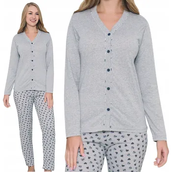 Dámské noční prádlo Dámské bavlna pyžamo Christina Secret šedé, velikost XXL