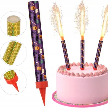 Dortová svíčka SVÍČKA DORTOVÁ FONTÁNA RACA NA NAROZENINY - HALLOWEEN 12 cm