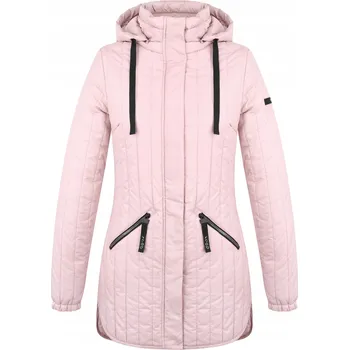 Dámský kabát Loap dámský kabát růžový klasický s kapucí velikost L