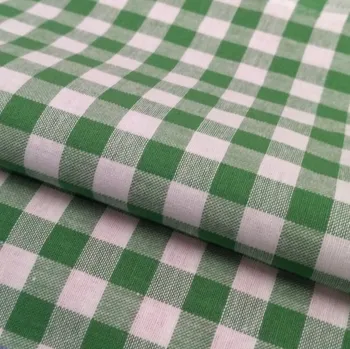 KANAFAS 140 / K07 zelená kostka 10mm / 150cm / VELKOOBCHOD Ceník: VELKOOBCHOD: po celých rolích, bez odvíjení