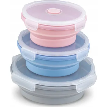 Dóza na potraviny Sada 3 skládacích silikonových dóz na potraviny Optima Konighoffer