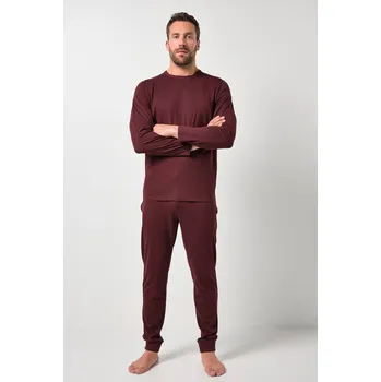 Pánské pyžamo JP1880, Plus size Pyžamo JP1880, kolekce domácího oblečení, dvojdílné, náprsní kapsa, do 8XL pro plnoštíhlé nadměrná velikost, 843024675-1459, hnědý, XL, Plus size oblečení, Oblečení pro vysoké muže, Nadměrné velikosti, Oblečení pro plnoštíhlé.