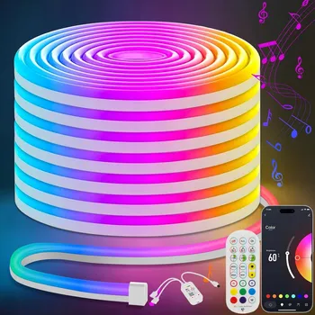 LED osvětlení LED Páska 5M Neon SMD 3535 RGB WIFI Aplikace Efekt Duha 108 LED/m DÁLKOVÝ OVLADAČ