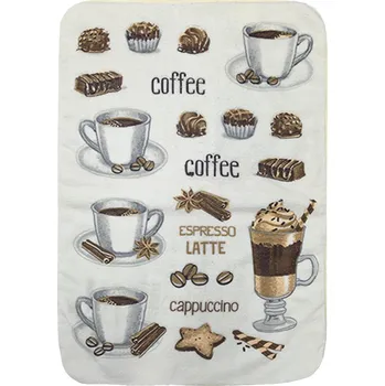Utěrka Mikrovlákno utěrka 40x60cm Coffee espresso latté