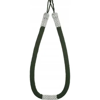 Šňůra na závěsy s ozdobou Eurofirany 334756 87 cm zelená