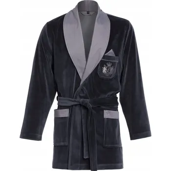 Pánský župan Elegantní pánský župan s kapesníčkem / Grafit C1 M