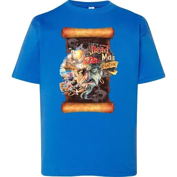 detske-levne-bavlnene-tricko-potisk-pirati Barva: Royal blue - královsky modrá, Dětská bavlněná trička JHK: XL