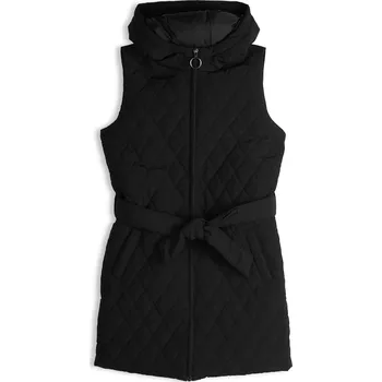 GATE Prošívaná prodloužená vesta s kapucí a páskem 8Y 825-0125/89