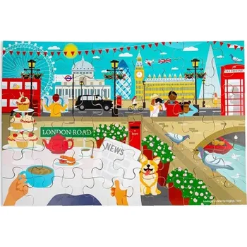 Dětské zboží Bigjigs Toys Dřevěné podlahové puzzle Londýn