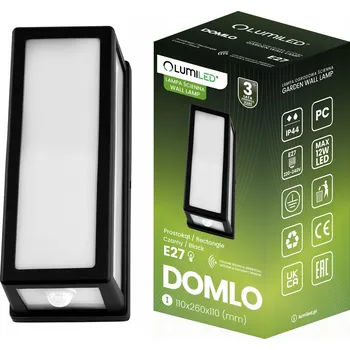 Venkovní osvětlení Venkovní nástěnné svítidlo Lumiled bílé, černé E27 12 W