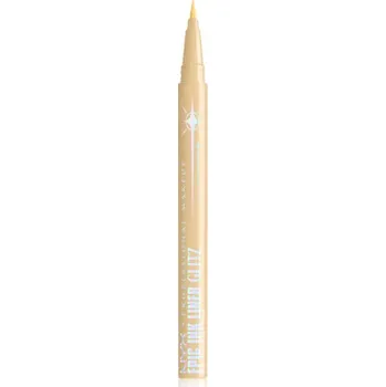 Přípravek na oči NYX Professional Makeup Bridgerton Royal Epic Ink Liner třpytivá linka na oči odstín 02 Glitzed In Gold 1 ml