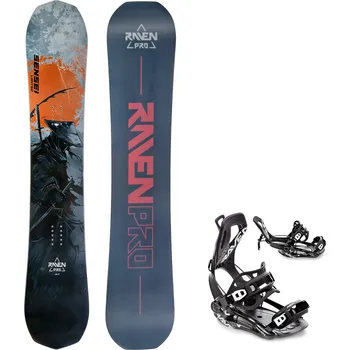 Snowboard Snowboard komplet Raven PRO Sensei Limited + vázání RAVEN Fastec FT360 Black Velikost: 157 cm, Velikost vázání: L