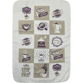 Utěrka Mikrovlákno utěrka 40x60cm Coffee kostka
