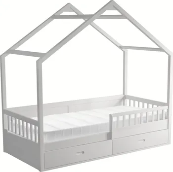 Postel Montesorri postel se zásuvkami BIANKA bílá