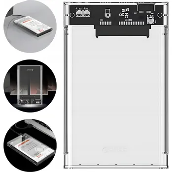 Orico Externí box / pouzdro pro 2,5" HDD/SSD disk, 5 Gbps, USB-A na USB Micro-B