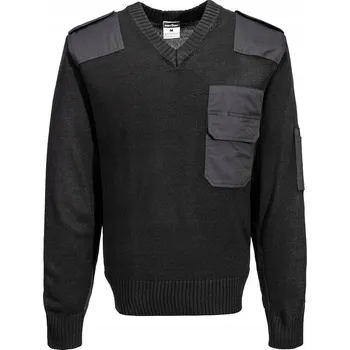 Pánský svetr Svetr NATO PORTWEST [B310] Černý 3XL