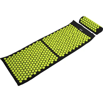 Akupresurní podložka Lifefit Fakii akupresurní podložka s polštářkem 125 x 48 cm zelená/černá