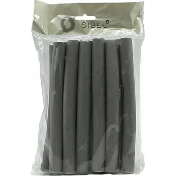 Sibel Flexi Mousse Curlers Short Grey 18 cm x 18 mm 12 ks