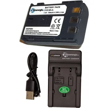 USB Nabíječka + Baterie Aku NB2L NB2LH NB-2L NB-2LH pro CANON EOS 350D 400D