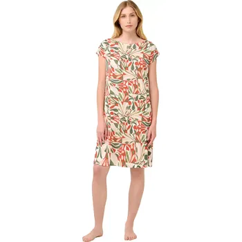 Dámská noční košile Pohodlná noční košile Vamp s potiskem 22021 red cinnabar velikost XL