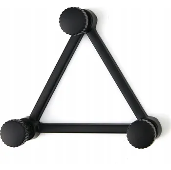 Věšák 1 ks Nástěnný věšák - nábytkový háček černý matný silný Trojitý Loftový