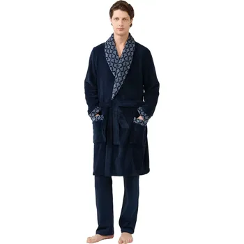 Pánský župan Pánský župan Vamp s barevnou klopou 21699 velikost L