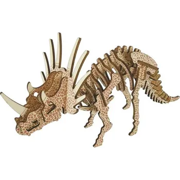 3D puzzle Woodcraft construction kit | Woodcraft Dřevěné 3D puzzle Triceratops