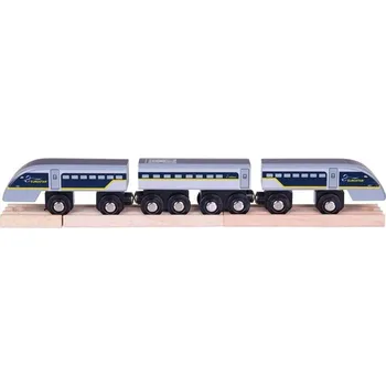 Vláček a vláčkodráha Bigjigs Rail Rychlík Eurostar E320 + 3 koleje