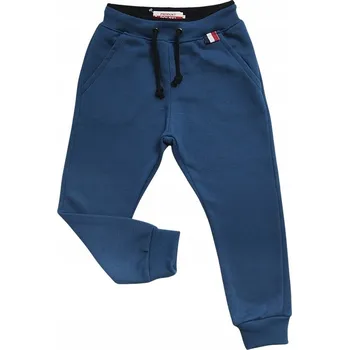 Chlapecké TEPLÁKY s kapsami, barva TYRKYSOVÁ, bavlna Revaj, velikost 146 PL