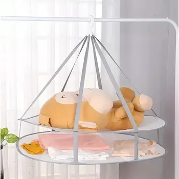 Síť proti hmyzu Skládací síťka na sušení prádla, oval 2 patra plochý (STE6)