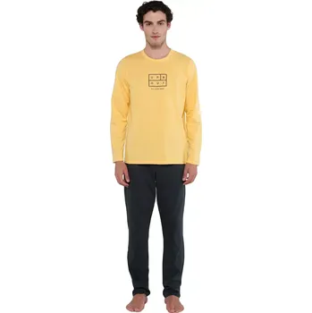 Pánské pyžamo Vamp - Pánské pyžamo s dlouhým rukávem 19921 velikost L