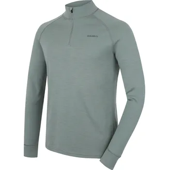 Pánská mikina Husky Pánská merino mikina Aron Zip M XXL, faded green