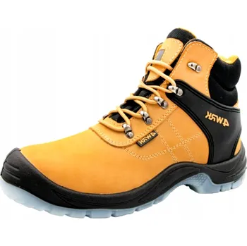 Pracovní obuv PRACOVNÍ OBUV kotníková ochranná S OCELOVOU ŠPIČKOU a planžetou proti propíchnutí, olivová S3, velikost 39