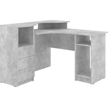 Psací stůl PC stůl ATRIKS, rohový Barva: beton