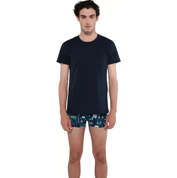 Vamp pánská trika set 2 ks 20870 s krátkým rukávem black velikost M