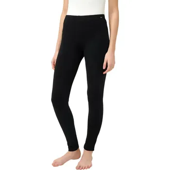 Dámské kalhoty Dámské elegantní bavlněné legíny Vamp 23170 černé velikost 3XL