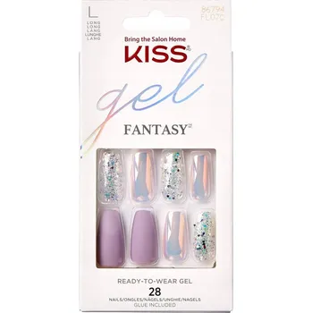 Umělé nehty Umělé nehty Kiss Gel Fantasy L FL07C + lepidlo