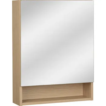 Šatní skříň Koupelnová skříňka se zrcadlem Astor Aria 50 cm dub