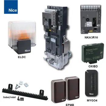 Sada pohonu pro posuvnou bránu do 400 kg/6 m NICE NKSL400 (F)