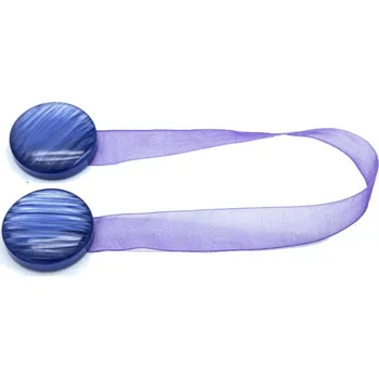 Průmyslová sponka Magnetické spony na závěsy 2 ks - modrofialové