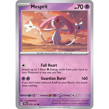 Karetní hra Mesprit 079/191 - Surging Sparks Typ karty: Reverse Holo
