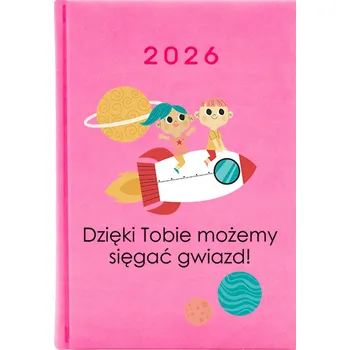 Kalendář Knižkový kalendář 2026 A5 FunnyCase růžový